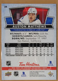 2021-22 - Upper Deck Tim Hortons Collector's Series - Auston Matthews - (Base) #34