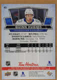 2021-22 - Upper Deck Tim Hortons Collector's Series - Quinn Hughes - (Base) #43