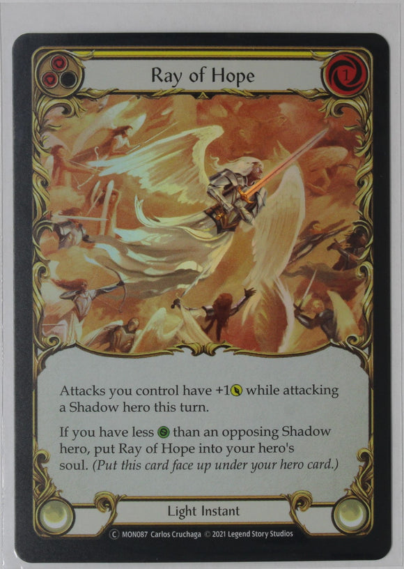 Ray of Hope (Yellow) - MON087 - Unlimited Rainbow Foil