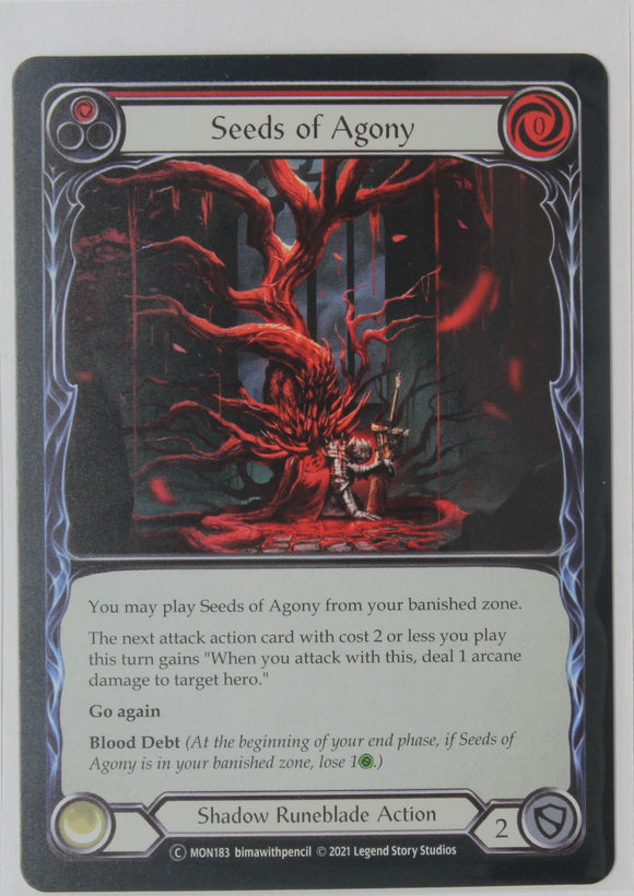Seeds of Agony (Red) - MON183 - Unlimited Rainbow Foil