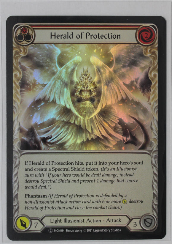 Herald of Protection (Red) - MON014 - Unlimited Rainbow Foil