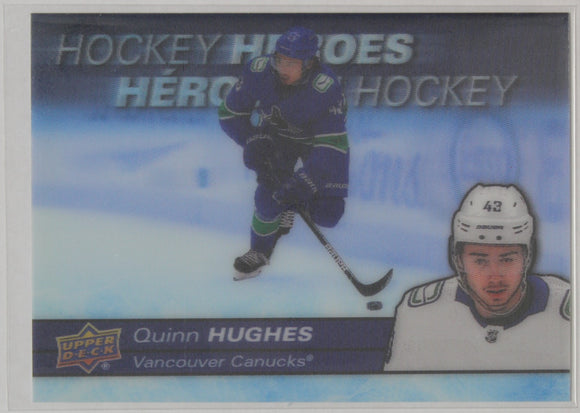 2021-22 - Upper Deck Tim Hortons Collector's Series - Quinn Hughes - (Hockey Heroes) #H-8