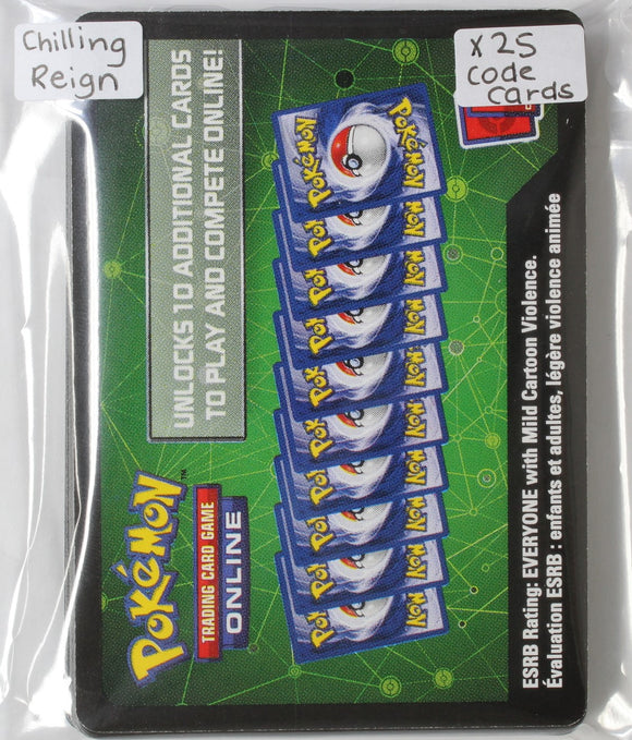 Pokemon - Bulk Pokemon - Chilling Reign - Online Code Cards (25 pcs)