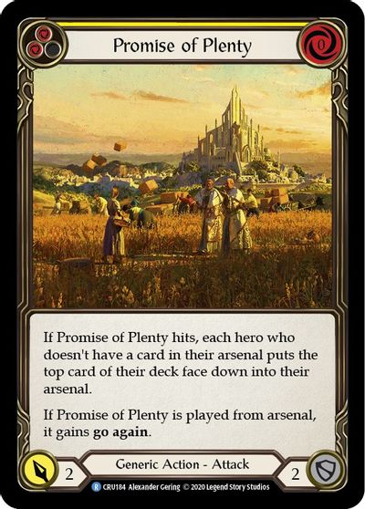 Promise of Plenty (Yellow) - CRU184 - Unlimited Normal