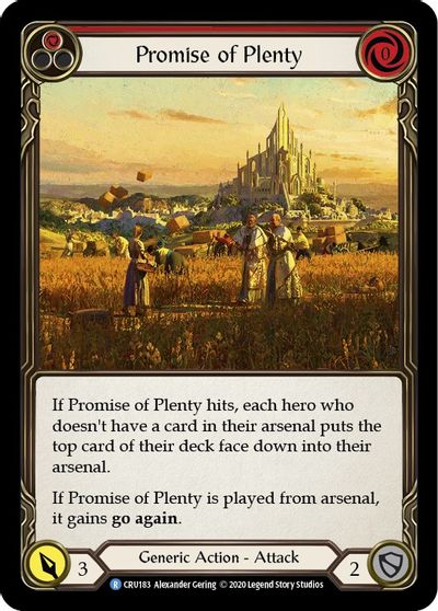 Promise of Plenty (Red) - CRU183 - Unlimited Normal