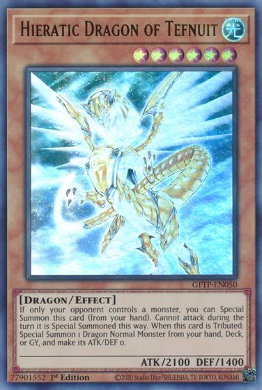 Hieratic Dragon of Tefnuit (Ultra Rare) - GFTP-EN050