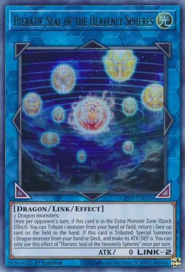 Hieratic Seal of the Heavenly Spheres (Ultra Rare) - GFTP-EN053