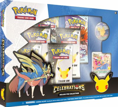 Pokemon: Celebrations Deluxe Pin Collection Box - Zacian LV.X (Sealed)