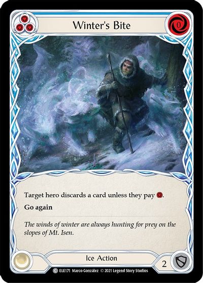 Winter's Bite (Blue) - ELE171 - 1st Edition Rainbow Foil