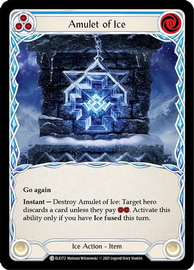 Amulet of Ice (Common) - ELE172 - 1st Edition Normal