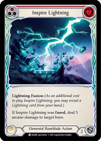 Inspire Lightning (Red) - ELE088 - 1st Edition Normal