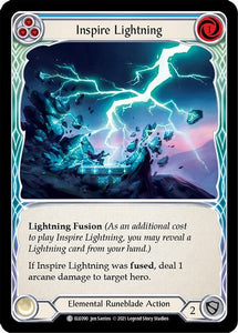 Inspire Lightning (Blue) - ELE090 - 1st Edition Normal