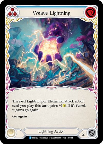 Weave Lightning (Blue) - ELE182 - 1st Edition Normal