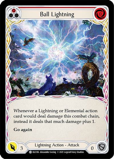 Ball Lightning (Red) - ELE186 - 1st Edition Normal