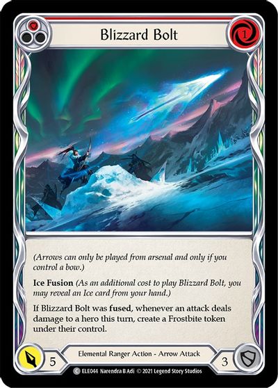 Blizzard Bolt (Red) - ELE044 - 1st Edition Normal