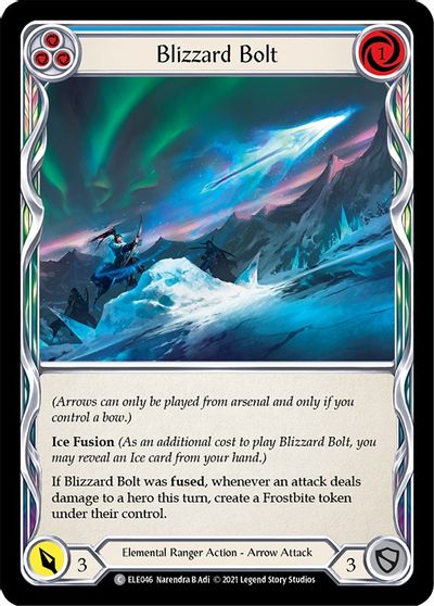Blizzard Bolt (Blue) - ELE046 - 1st Edition Normal
