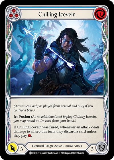 Chilling Icevein (Blue) - ELE052 - 1st Edition Normal