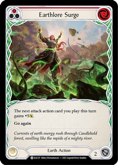 Earthlore Surge (Red) - ELE137 - 1st Edition Normal