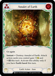 Amulet of Earth (Common) - ELE143 - 1st Edition Normal
