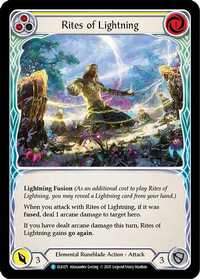 Rites of Lightning (Yellow) - ELE071 - 1st Edition Normal