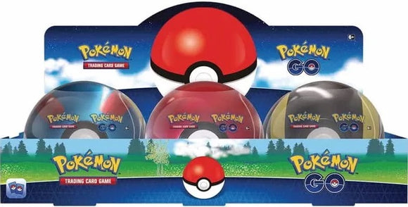 Pokemon: Poke Ball Tin Display - Pokemon GO - Set of 6 (Sealed)