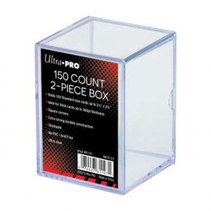 Ultra Pro: 2 Piece Clear Card Storage Box (150ct) (Sealed)