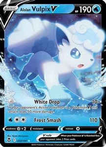 Alolan Vulpix V  (Ultra Rare) - 033/195