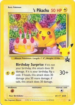Birthday Pikachu (Promo) - 24