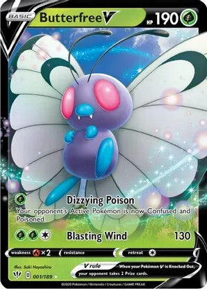 Butterfree V (Ultra Rare) - 001/189