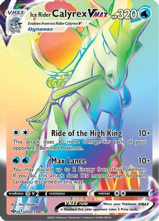 Ice Rider Calyrex VMAX (Secret Rare) - 202/198