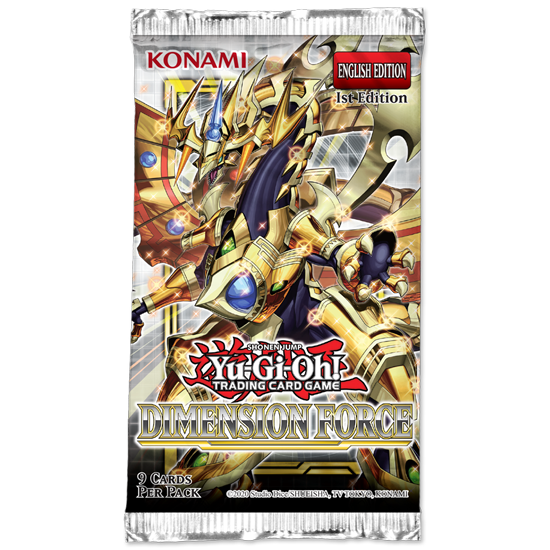 Yugioh: Dimension Force Booster Pack - 1st Edition