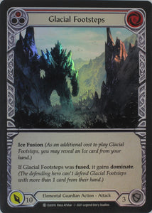 Glacial Footsteps (Red) - ELE016 - 1st Edition Rainbow Foil