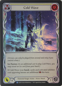 Cold Wave (Yellow) - ELE038 - 1st Edition Rainbow Foil