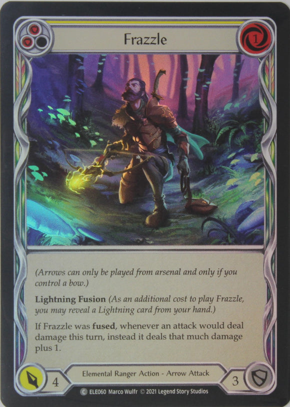 Frazzle (Yellow) - ELE060 - 1st Edition Rainbow Foil