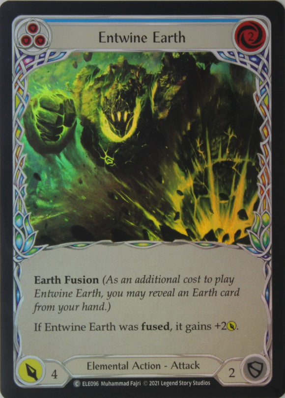 Entwine Earth (Blue) - ELE096 - 1st Edition Rainbow Foil