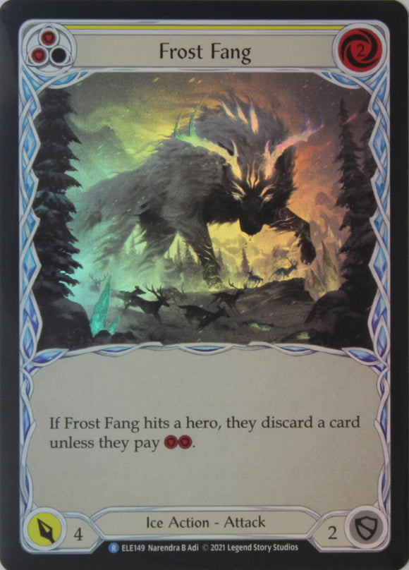 Frost Fang (Yellow) - ELE149 - 1st Edition Rainbow Foil