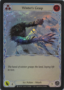 Winter's Grasp (Blue) - ELE162 - 1st Edition Rainbow Foil