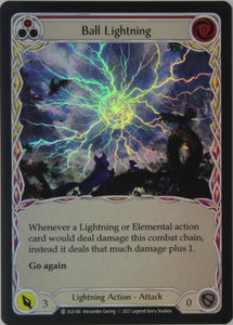 Ball Lightning (Red) - ELE186 - 1st Edition Rainbow Foil