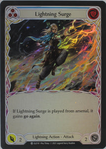 Lightning Surge (Blue) - ELE190 - 1st Edition Rainbow Foil