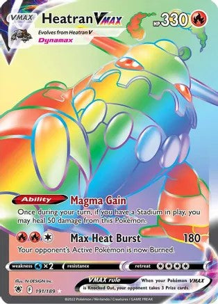 Heatran VMAX (Secret Rare) - 191/189