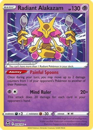 Radiant Alakazam (Radiant Rare) - 059/195