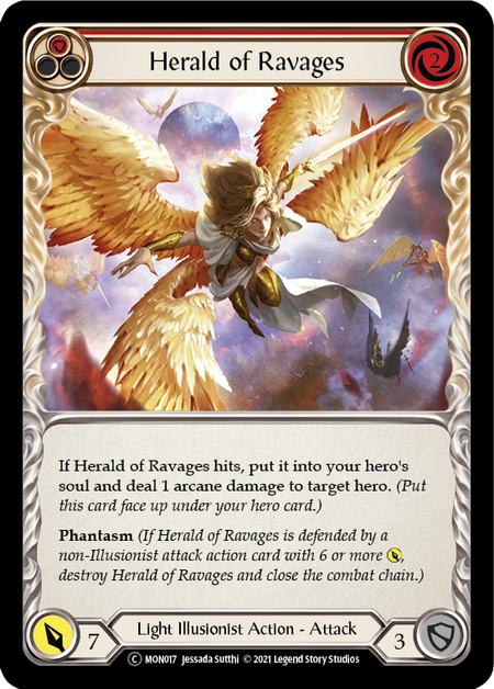 Herald of Ravages (Red) - MON017 - Unlimited Normal