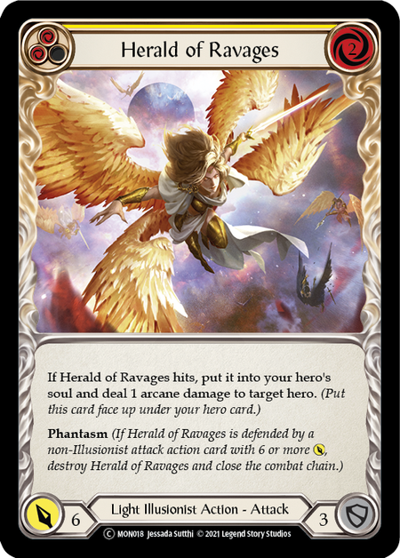 Herald of Ravages (Yellow) - MON018 - Unlimited Normal