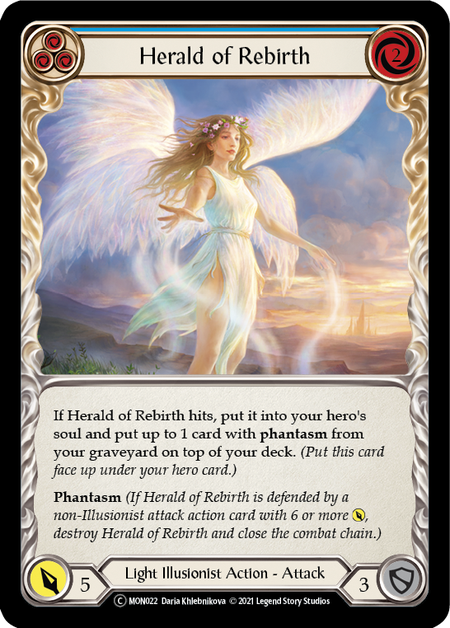 Herald of Rebirth (Blue) - MON022 - Unlimited Normal