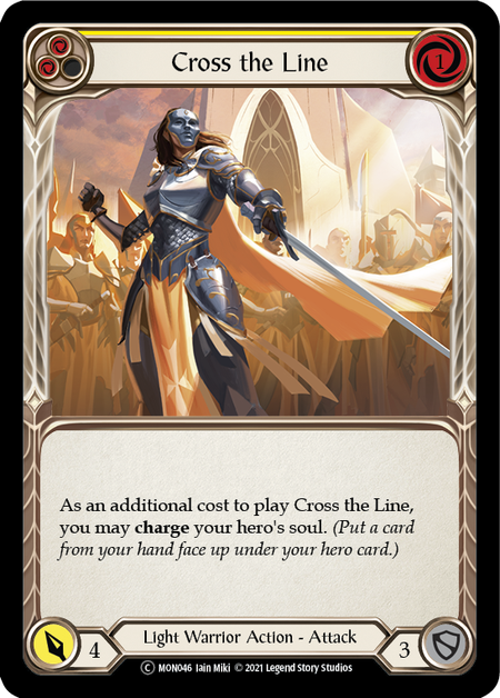 Cross the Line (Yellow) - MON046 - Unlimited Normal