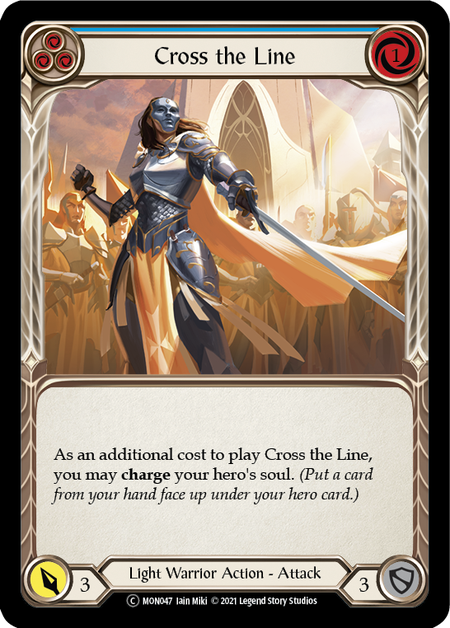 Cross the Line (Blue) - MON047 - Unlimited Normal
