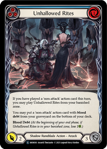Unhallowed Rites (Blue) - MON161 - Unlimited Normal