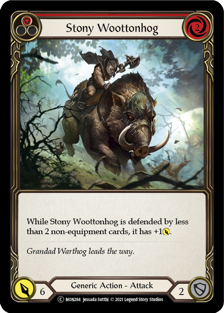 Stony Woottonhog (Red) - MON284 - Unlimited Normal