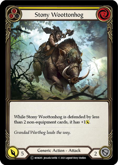 Stony Woottonhog (Yellow) - MON285 - Unlimited Normal