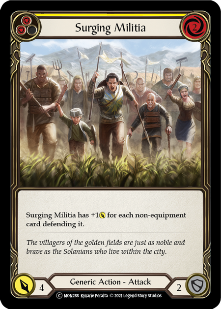Surging Militia (Yellow) - MON288 - Unlimited Normal